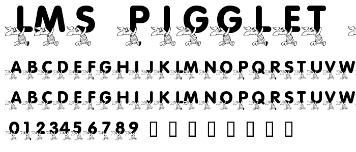 LMS Pigglet_s Prize font